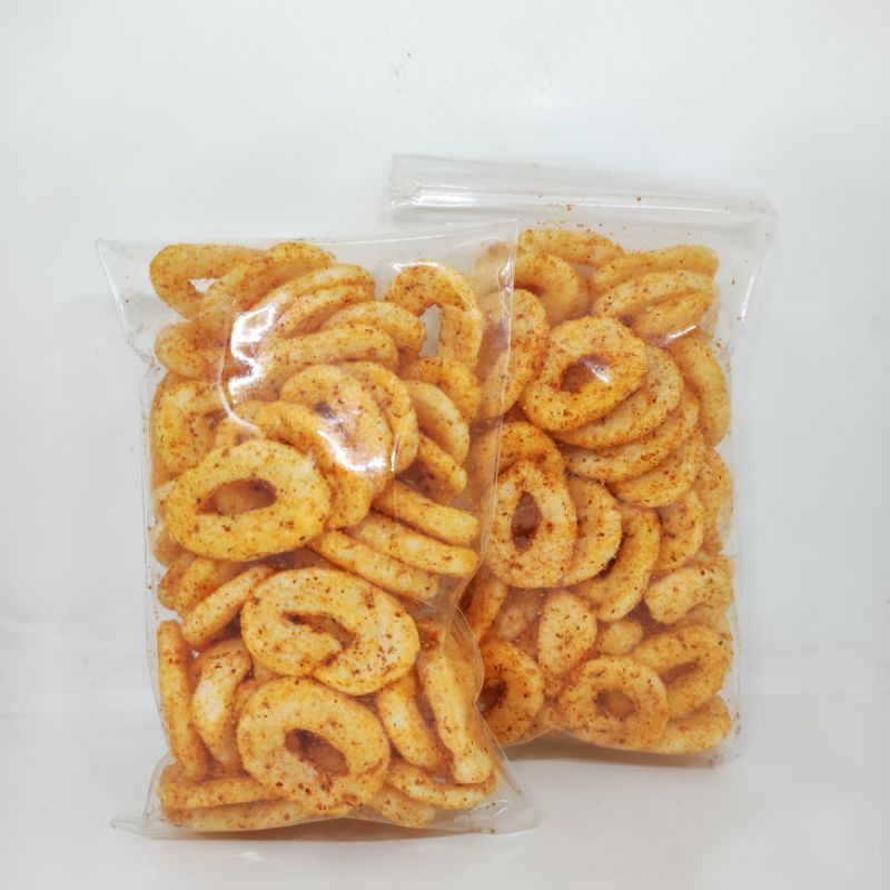 

Kerupuk Setan Ring Pedas Harga Grosir 40 Gram