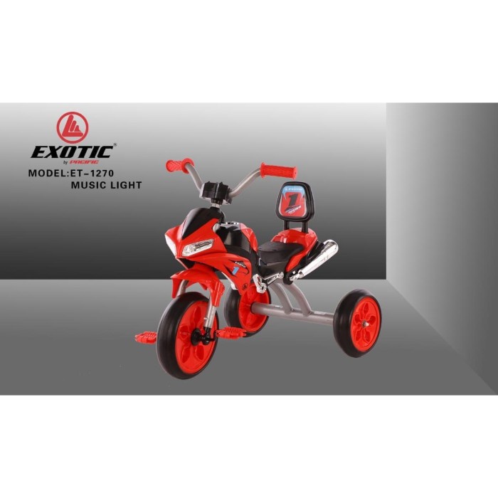 Exotic Sepeda Anak Roda Tiga Tricycle ET-1270 Ducati (Tersedia varian warna)