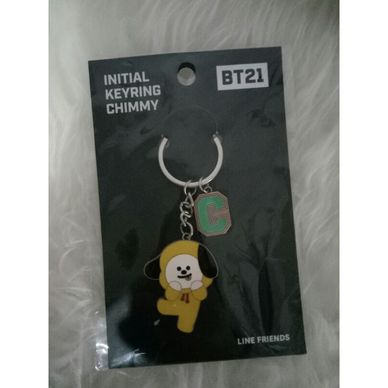 initial keyring chimmy / gantungan kunci (ganci) bt21