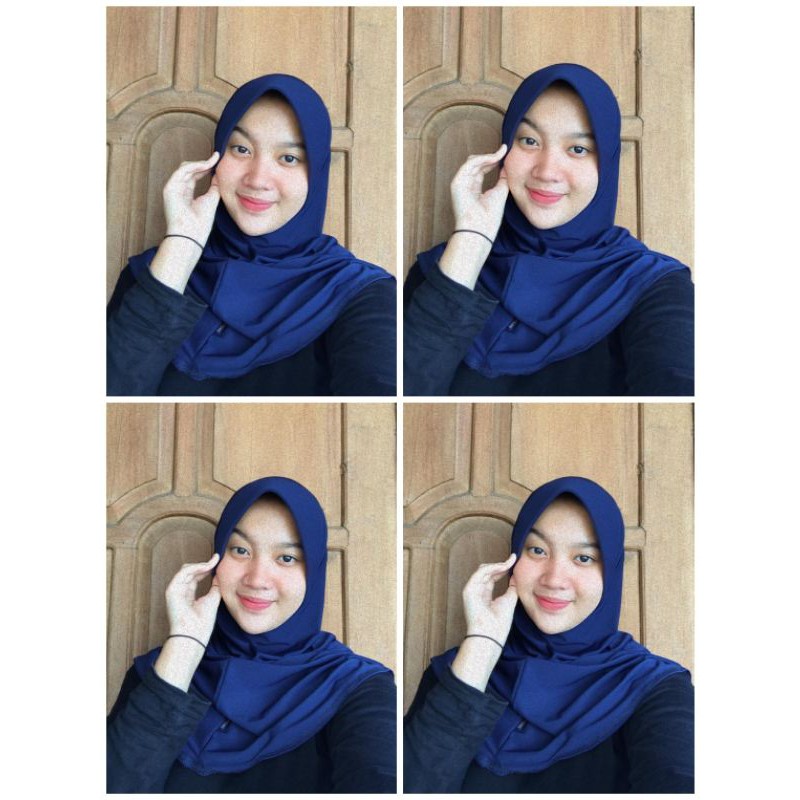 Bergo Oval Jersey | Jilbab instan | JILBAB sekolah | kerudung langsung instan | bergo anti tembem-4