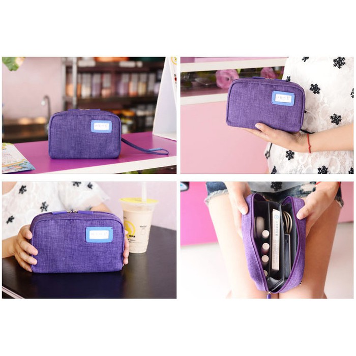 POUCH DOMPET SEKAT SERBAGUNA PRAKTIS DENGAN NAME TAG