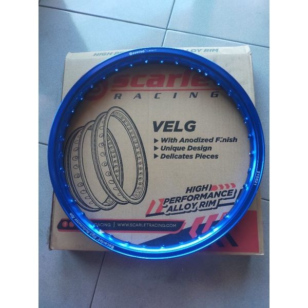 SCARLET RIM VELG WR KOTAK 140 RING 17 BLACK SILVER GOLD PURPLE TITAN ORANGE BLUE RED GREEN