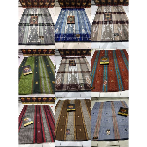 SARUNG ATLAS SAPPHIRE JAGUARD SONGKET GOLD