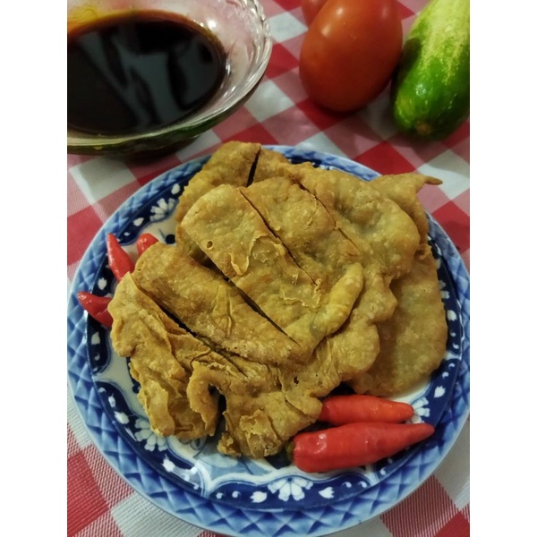 

Pempek Palembang / pempek ikan tenggiri / pempek kulit crispy tenggiri ( 2 pcs)