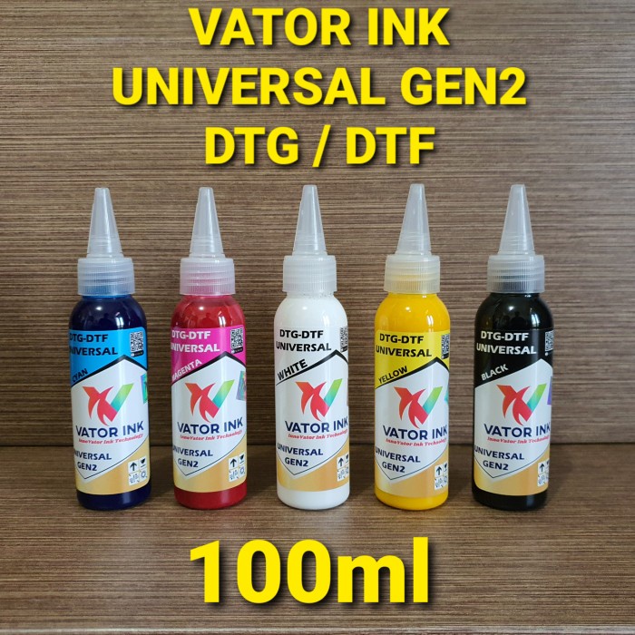 TINTA VATOR UNIVERSAL GEN 2 DTG DTF 100ml - 250ml | TINTA SABLON DTG  | TINTA DTF DTG DST CMYK