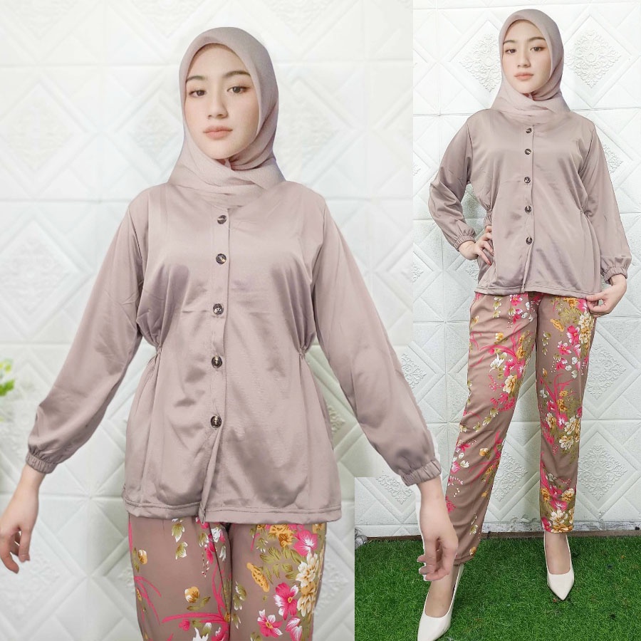 VIKRA BUNGA SET CELANA DAN BAJU BUSUI C3729 CARLINA FASHION