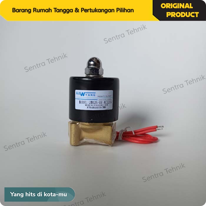 Solenoid Valve 1/4” Normally Closed 220VAC Solenoid Mesin Pengering Pneumatic