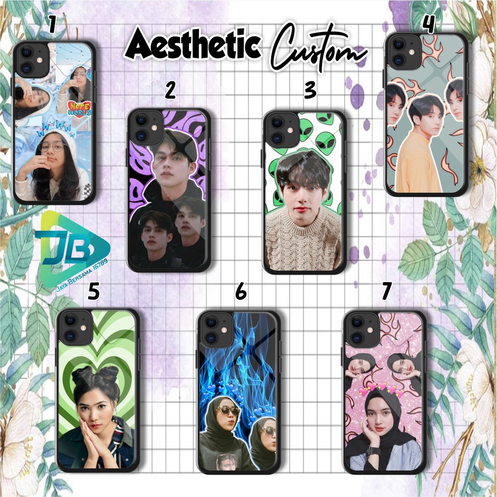 HARDCASE 2D GLOSSY AESTHETIC CUSTOM OPPO VIVO XIAOMI SAMSUNG REALME IPHONE ALL TYPE JB4845