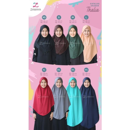 Hijab Anak,Zawaya Thalia Bergo non pet