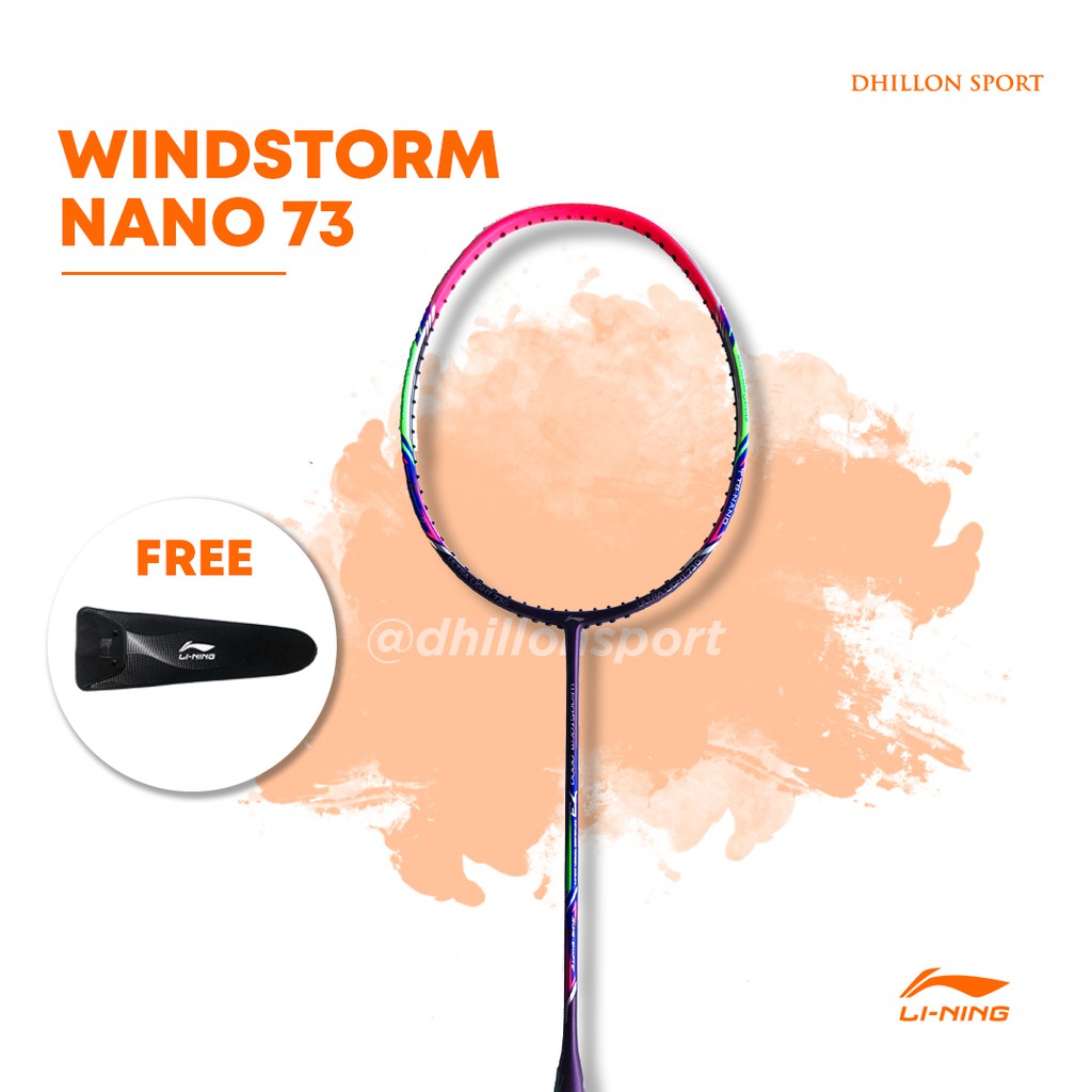 Raket Badminton Lining WINDSTORM NANO 73 / LI NING RACKET WS 73 / WS73