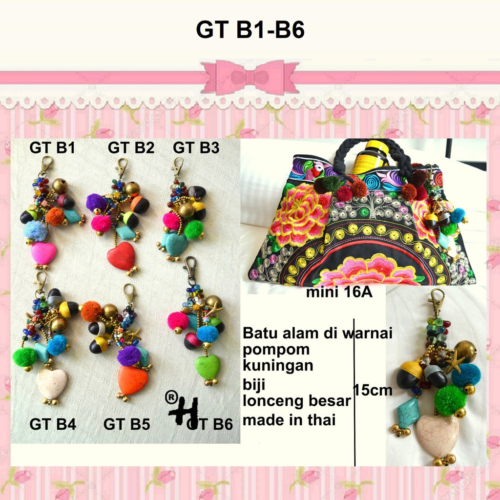Gantungan Tas Boneka Lucu Thailand / Gantungan Kunci Motor Boneka Lucu Unik Thailand 2