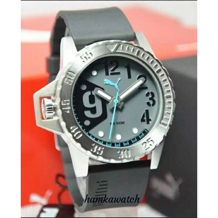 jam tangan / Watch_Id pria puma original PU103761004 silver seconds blue