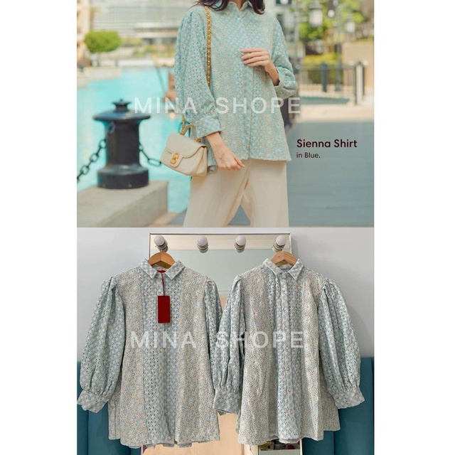 Sienna Shirt Raya Collection by Benang Jarum Buttonscarves