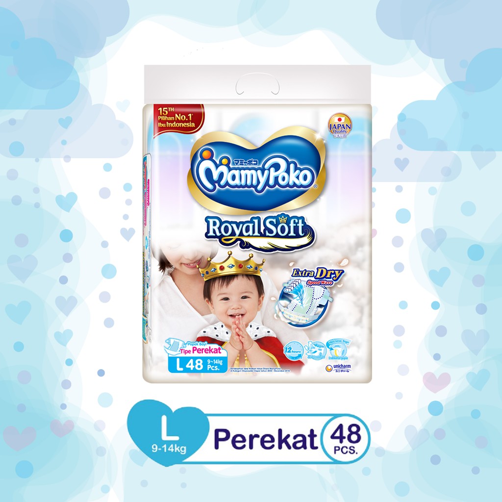 Mamypoko Royal Soft L48 - Mamypoko Royal Soft Perekat L 48