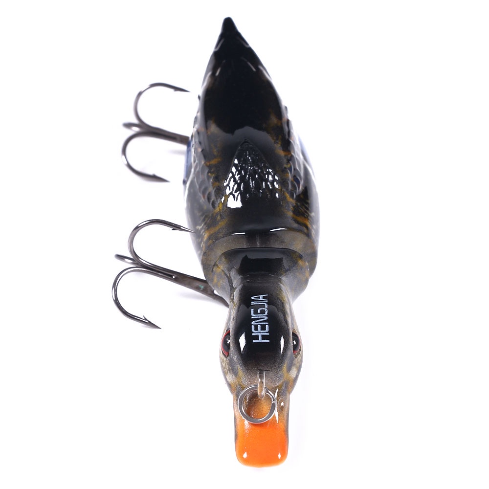 HENGJIA Bionic Artificial bait 2 Segment Bait Duck Bionic False Bait 13cm 35g Fishing lure set with fishing Box