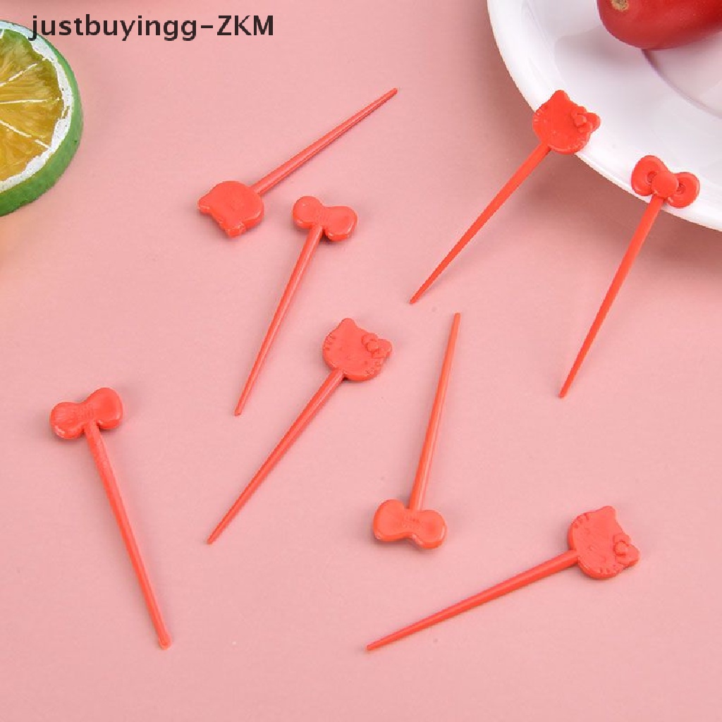 [justbuyingg] Cute Fruit Fork Cartoon Children Snack Cake Dessert Pick Toothpick Decoration [zkm]