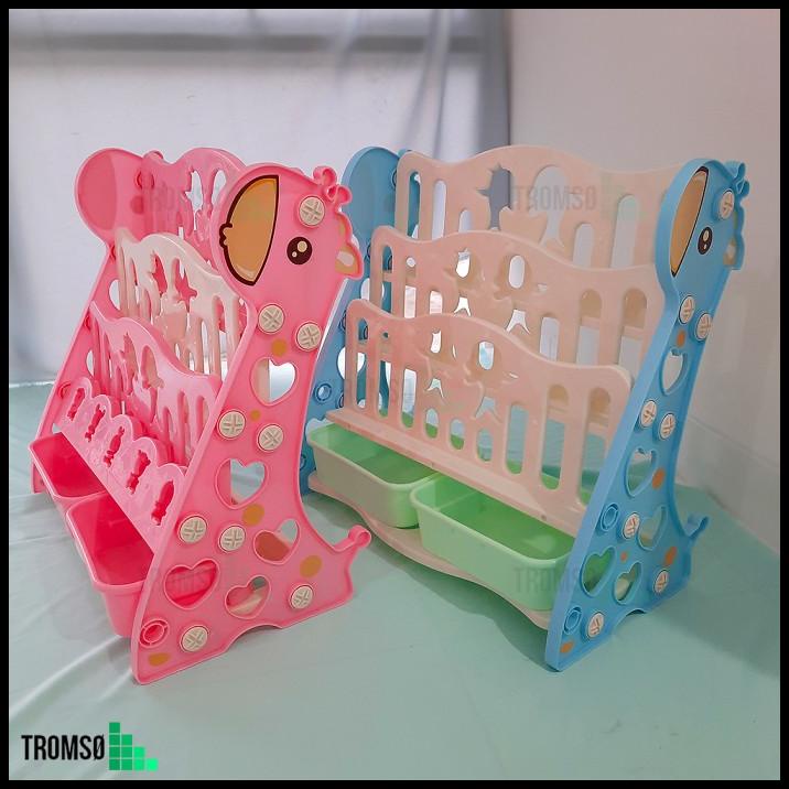 Tromso Rak Buku Anak Plastik Tebal Dual Model (2 In 1) - Medium