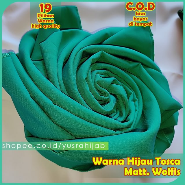 PROMO !!! Hijab Jilbab Instan Kerudung Polos Bergo Syria Basic Zaida Instant Murah Terbaru CVH-Tosca