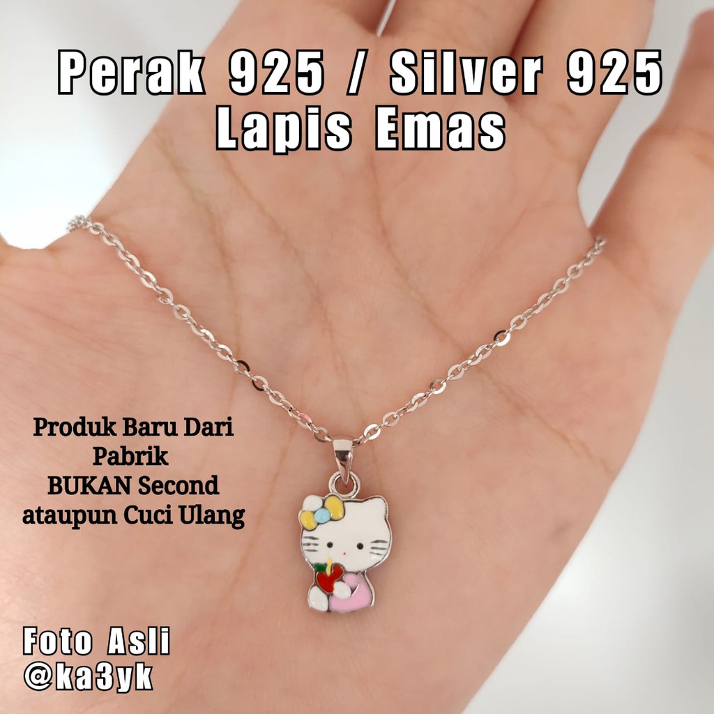 Kalung Perak Anak Perak Silver 925 Asli Anak Perempuan Anti Karat Perak Bayi Babygirl Lucu ka3yk