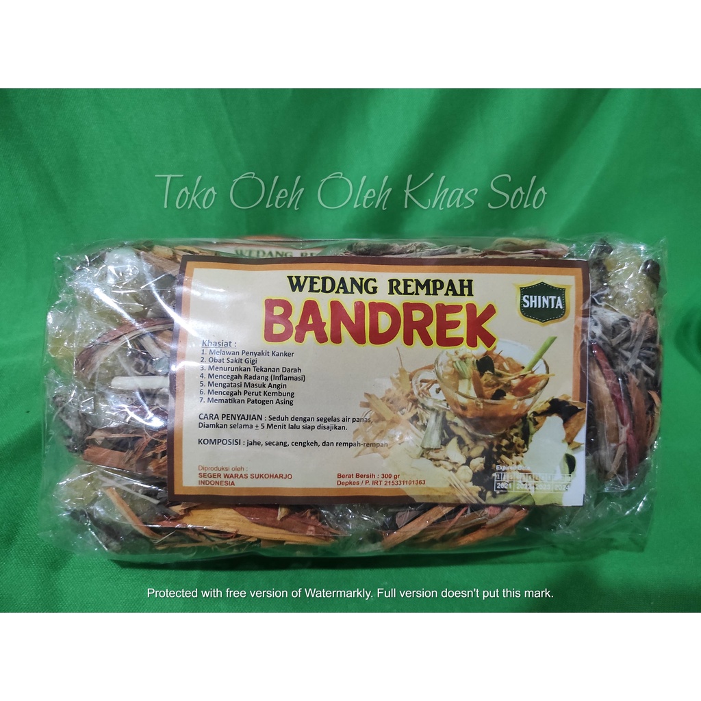 

WEDANG REMPAH BANDREK 300 GRAM