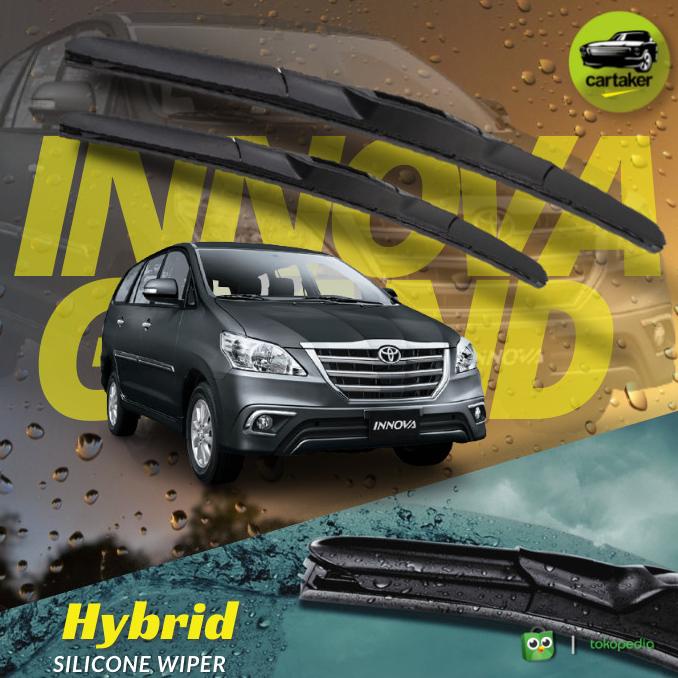 Wiper Frameless Toyota Innova Lama Old Karet Kaca Mobil Silicon Hybrid