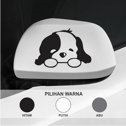 Stiker Spion Mobil Motor Anjing Lucu Belang Car Cutting Sticker Vinyl