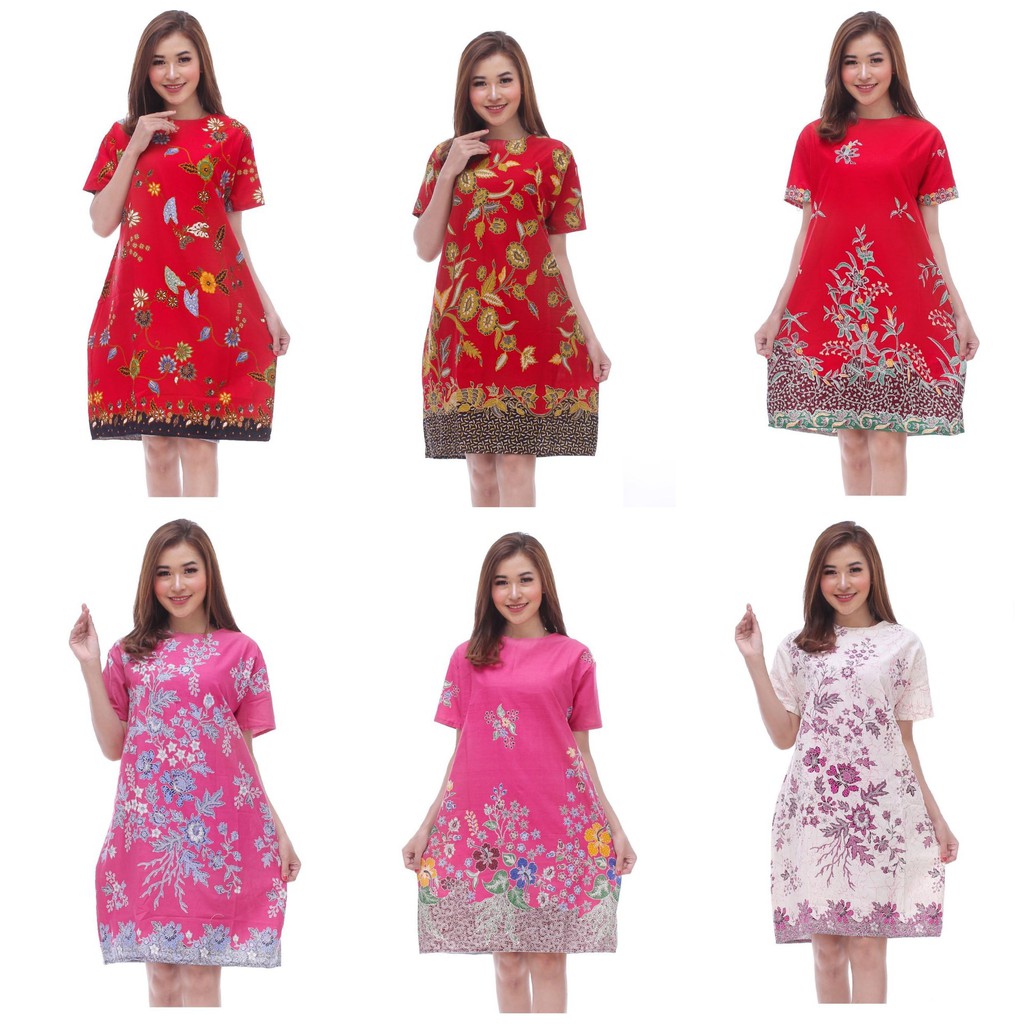 NEW DRESS - Dress Batik Wanita Terusan Wanita