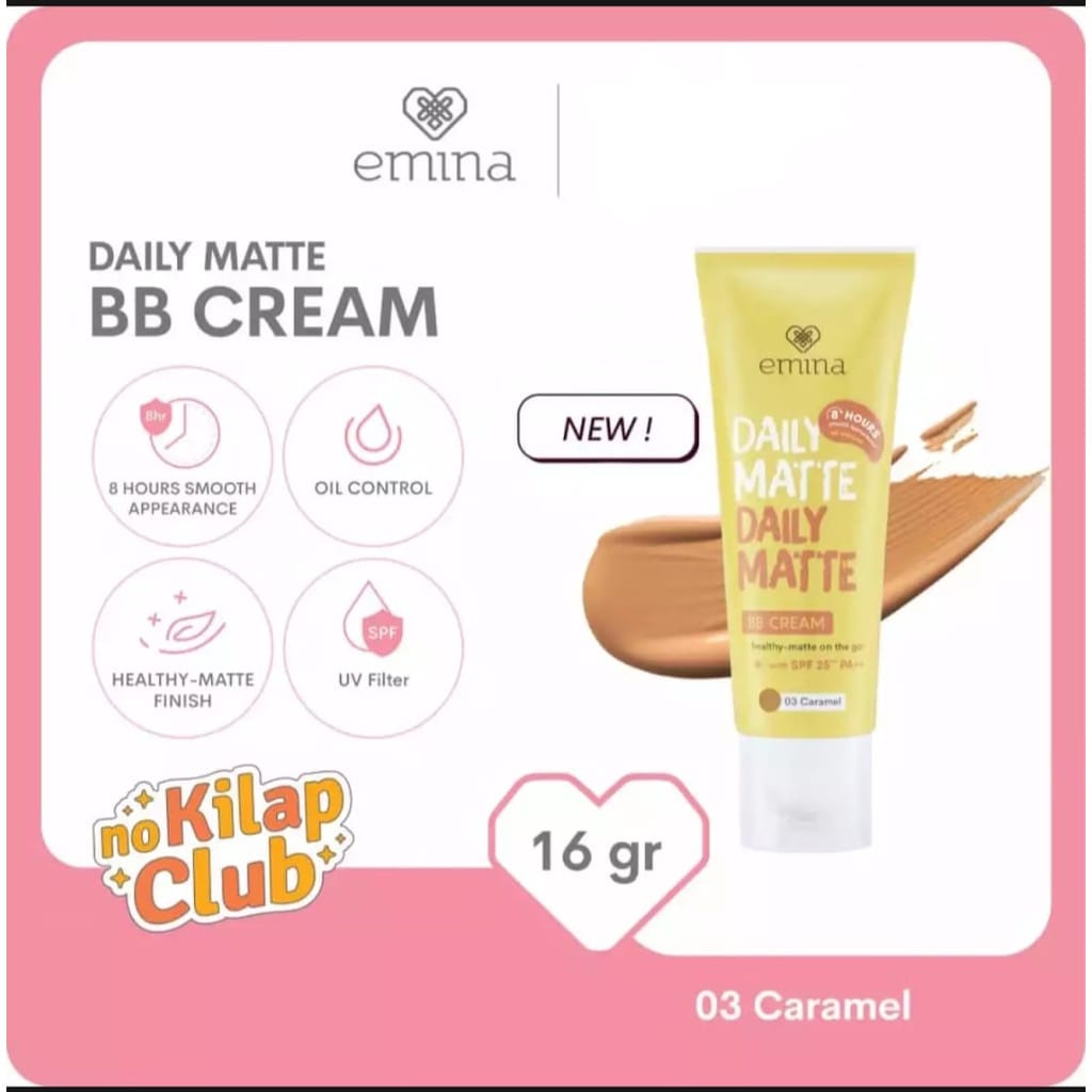 EMINA Daily Matte BB Cream With SPF 25** PA++ 16 gr