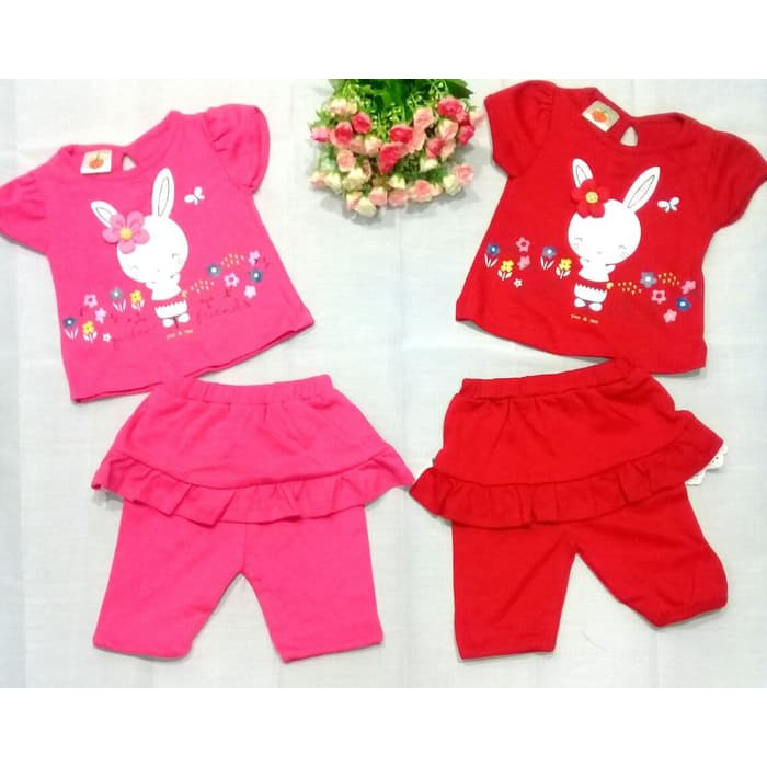 Setelan bayi pumpkin / baju & celana panjang / baju bayi Baju Bayi Perempuan pakaian bayi murah
