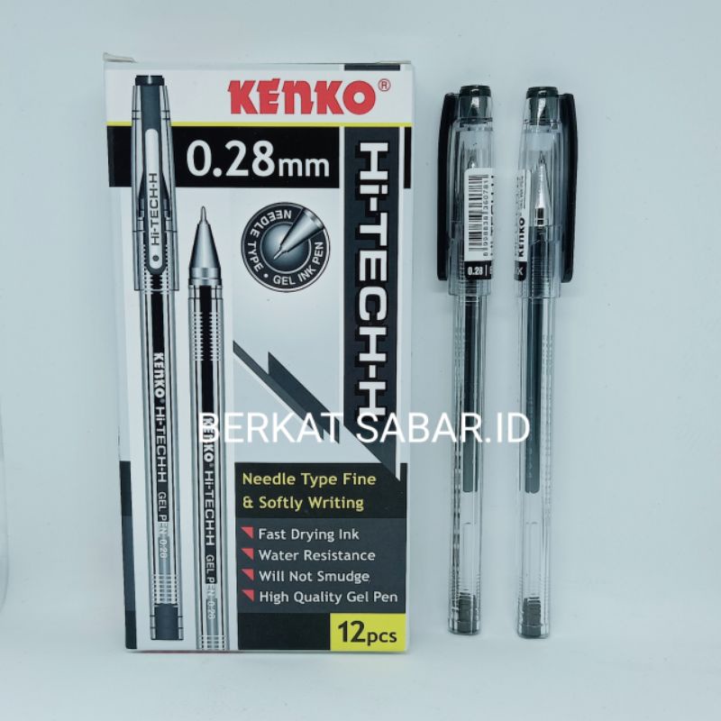 

[1PCS] KENKO PULPEN GEL HI-TECH-H O.28MM UJUNG LANCIP