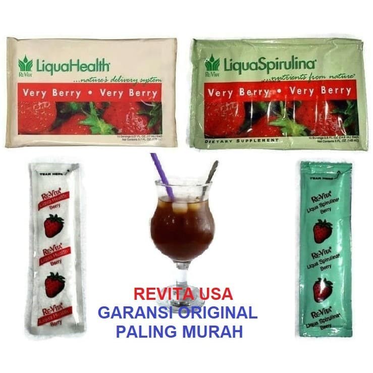 Liqua Spirulina & Health 2bks (Sepasang) LH LS Re-vita COD LiquaHealth LiquaSpirulina