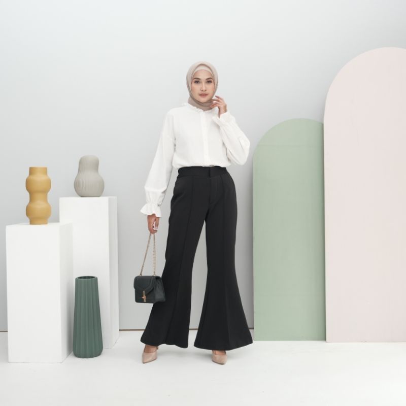 LONG PANT CUTBRAY PEGIE BLACK &amp; WHITE/CELANA CUTBRAY SCUBA