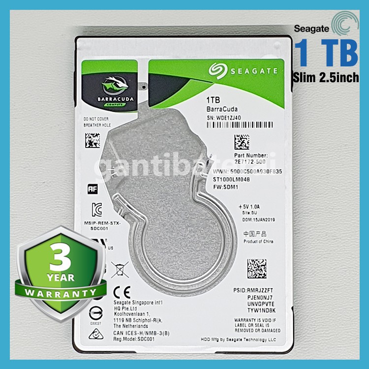 Harddisk HDD Laptop Seagate 1TB SATA