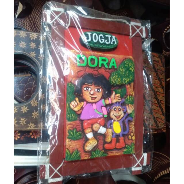 TERMURAH! Lukisan Timbul Gambar Dora The Explorer Jogja Kode 005/ Lukisan 3D/ Lukisan Relief