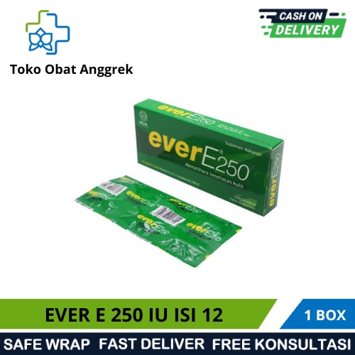 EVER E  STRIP/ VITAMIN E/ VITAMIN E UNTUK ANTIOKSIDAN/MENJAGA KESEHATAN KULIT/VITAMIN E 250 IU