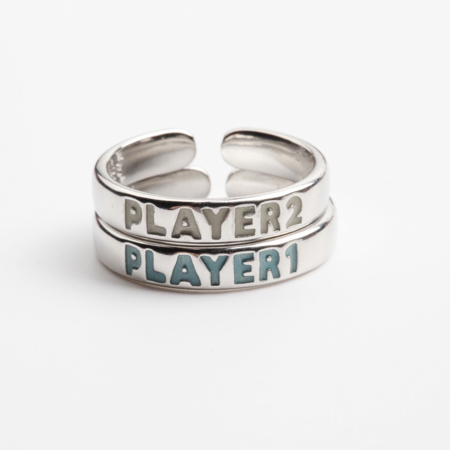 Cincin 925 Silver Luminous Desain Pemain Game Untuk Hadiah Valentine