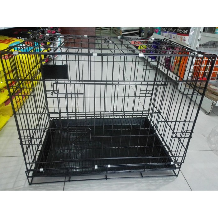 Kandang Kucing Kelinci Anjing Hewan - Ukuran 60cm 2 Pintu Lipat