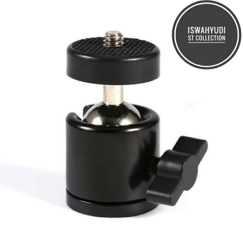 ISC Mini Ball Head Metal Screw Tripod Camera DSLR Ball Head Monopod 360 Original