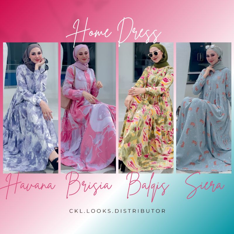CKL LOOKS - HOME DRESS - Kode HAVANA BRISIA BALQIS SIERA - Dress Fashion Multifungsi