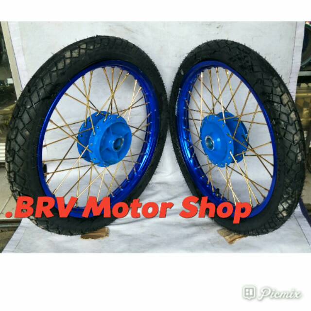 Velg Vixion Old Vixion Nvl Vixion New - Paket Ples Ban Full Set Siap Pasang Ring 17