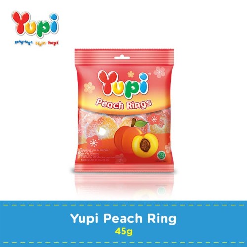 

YUPI PEACH RING 45 GR