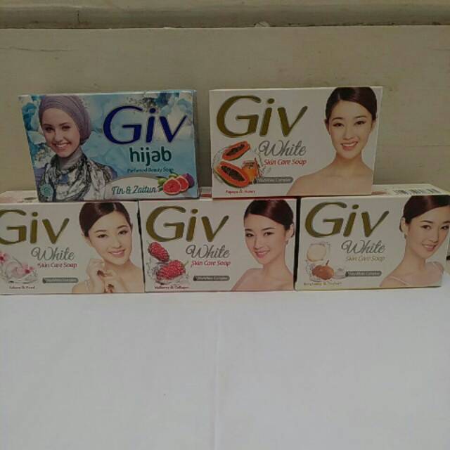 GIV White Series Hijab Zaitun Saffron Sabun Batang 76gr