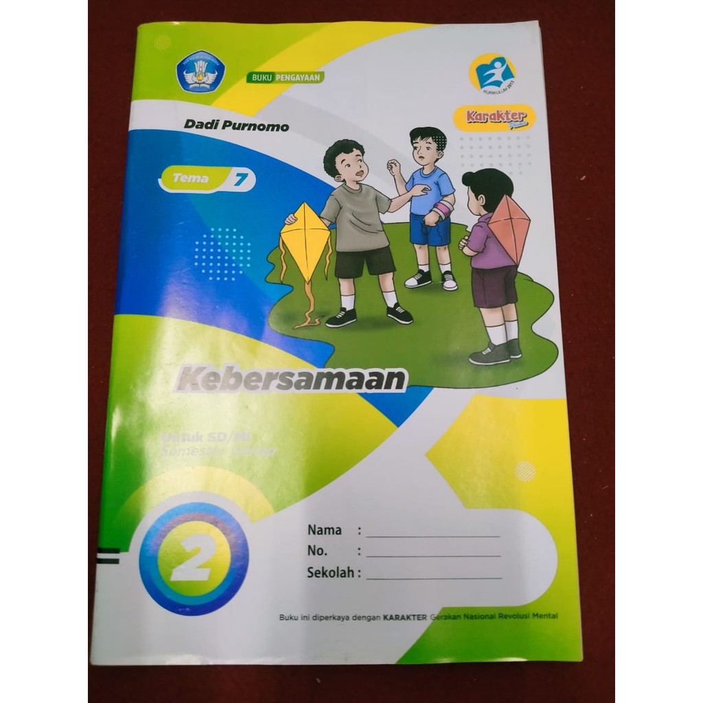 Buku Latihan Soal LKS Mandiri Tematik Kelas 2 tema 7 Kebersamaan Kur 2013