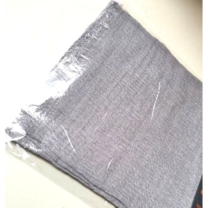 PASHMINA CRINKLE CRIMP COTTON SHAWL HIJAB PASMINA CRINKLE RAWIS NEGRO_WARNA1-Crinkle Abu Muda