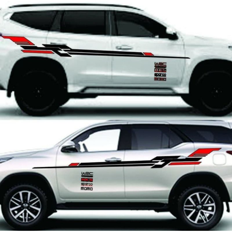 stiker mobil fortuner stiker list body fortuner stiker mobil fortuner toyota mitsubishi