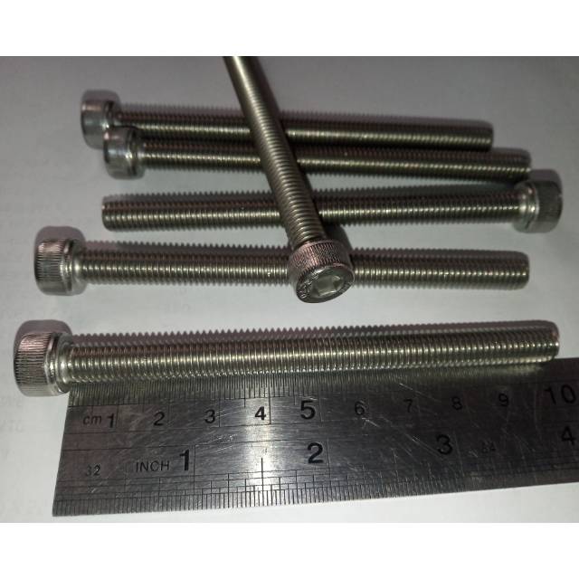 Baut L M8 X 100 (10cm)stainless 304