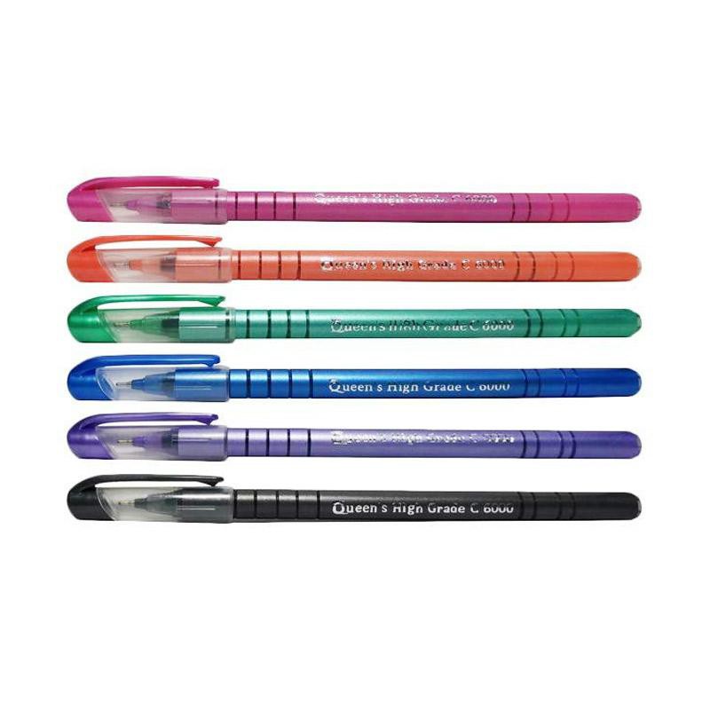 

Pulpen/Ballpoint Faster C-6000 Queen Warna Tinta Hitam - Ecer & Grosir