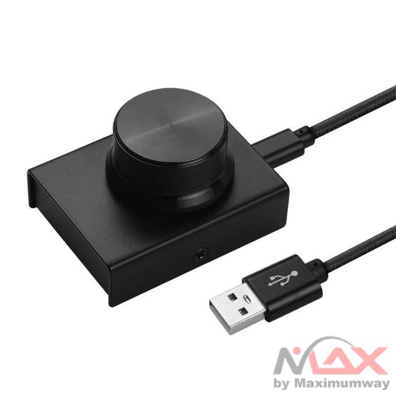 VZK Computer Volume Digital Line Control PC Speaker USB Plug - CTM0370 Warna Hitam