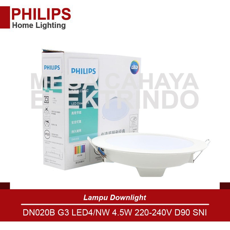 PHILIPS Downlight DN020B G3 LED4 4.5W - 3.5 inch