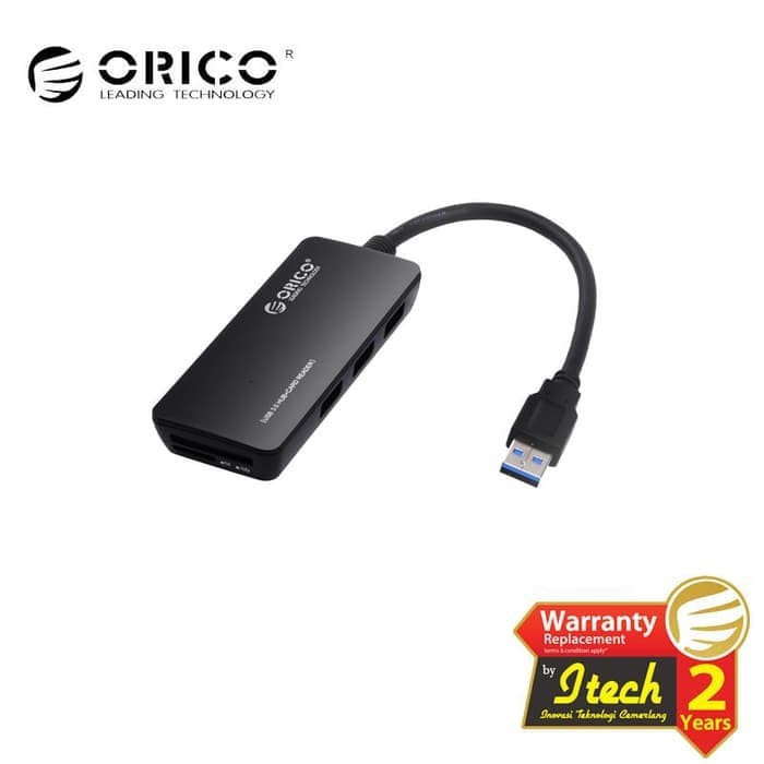 Orico H3TS-U3 USB 3.0 3-Port USB Hub Super Speed With Card Reader